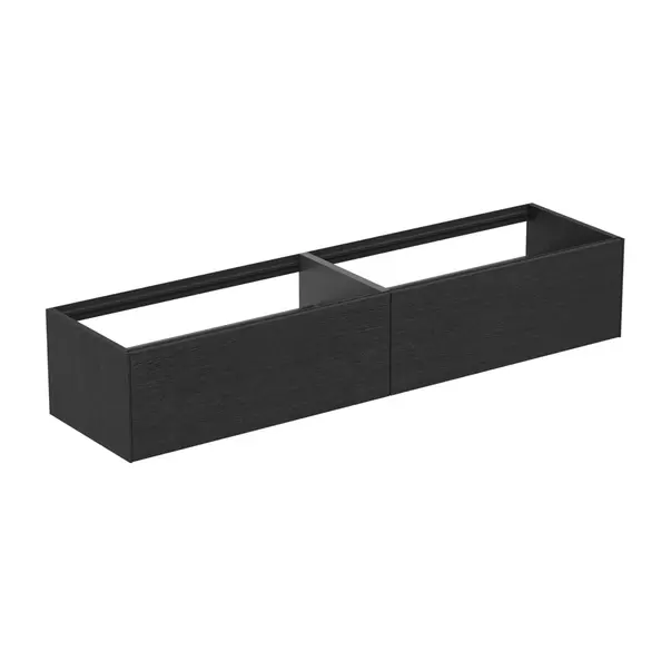  Dulapuri baie - Dulap baza suspendat Ideal Standard Atelier Conca finisaj stejar inchis 2 sertare 200 cm
