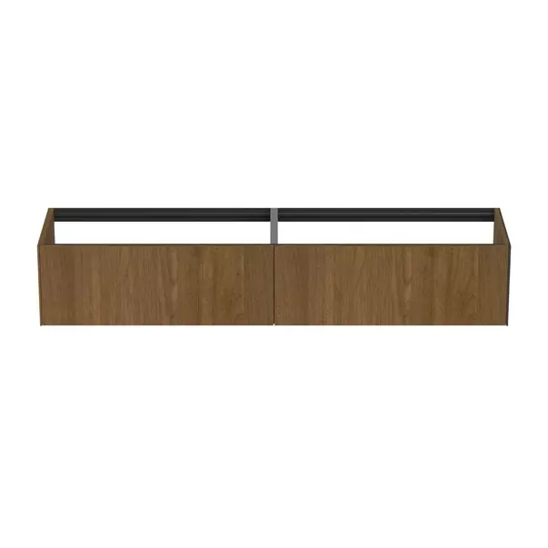 Dulap baza suspendat Ideal Standard Atelier Conca finisaj nuc inchis 2 sertare 200 cm [5]