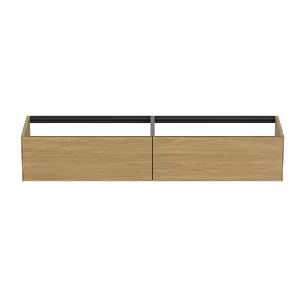 Dulap baza suspendat Ideal Standard Atelier Conca finisaj stejar deschis 2 sertare 200 cm [4]