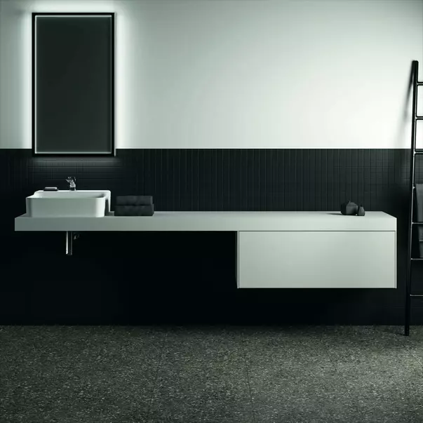 Dulap baza suspendat Ideal Standard Atelier Conca alb mat 1 sertar 100 cm [7]