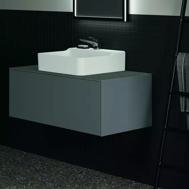 Dulap baza suspendat Ideal Standard Atelier Conca antracit mat 1 sertar 100 cm [5]
