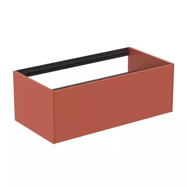  Dulapuri baie - Dulap baza suspendat Ideal Standard Atelier Conca rosu - oranj mat 1 sertar 100 cm