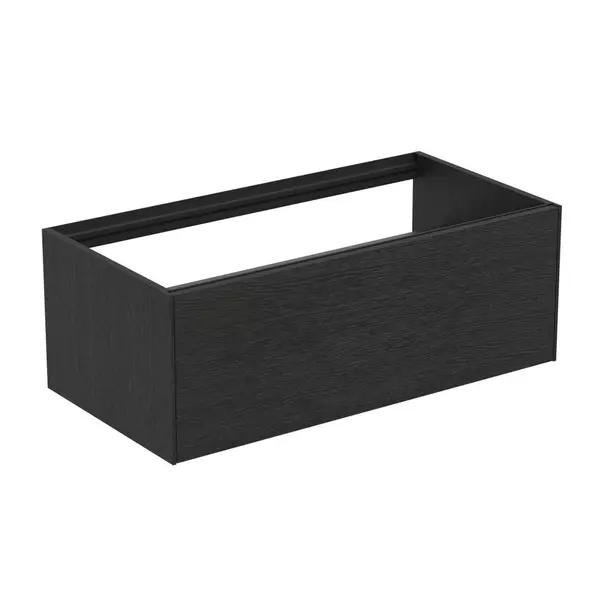  Dulapuri baie - Dulap baza suspendat Ideal Standard Atelier Conca finisaj stejar inchis 1 sertar 100 cm