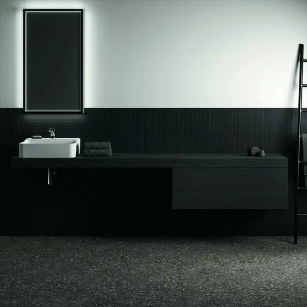 Dulap baza suspendat Ideal Standard Atelier Conca finisaj stejar inchis 1 sertar 100 cm [4]