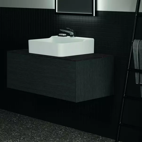 Dulap baza suspendat Ideal Standard Atelier Conca finisaj stejar inchis 1 sertar 100 cm [5]