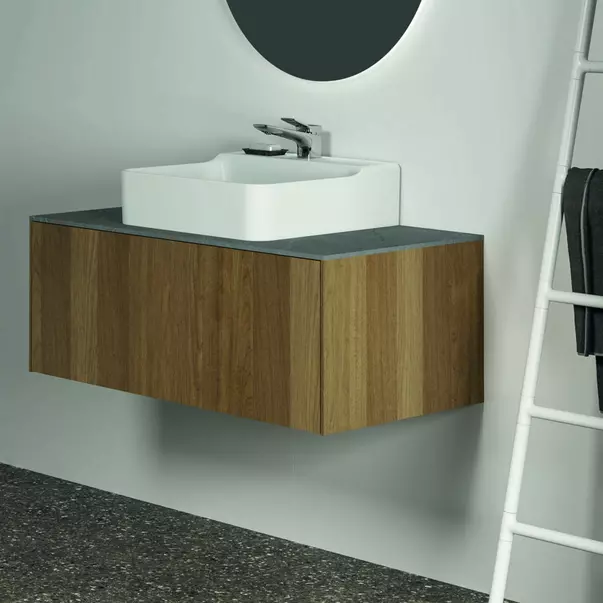 Dulap baza suspendat Ideal Standard Atelier Conca finisaj nuc inchis 1 sertar 100 cm [6]