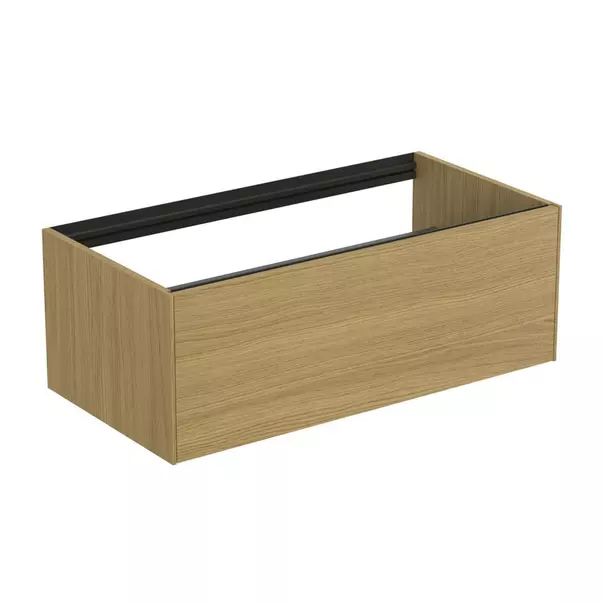  Dulapuri baie - Dulap baza suspendat Ideal Standard Atelier Conca finisaj stejar deschis 1 sertar 100 cm