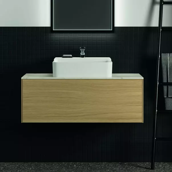 Dulap baza suspendat Ideal Standard Atelier Conca finisaj stejar deschis 1 sertar 100 cm [5]