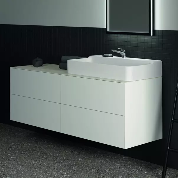 Dulap baza suspendat Ideal Standard Atelier Conca alb mat 4 sertare 160 cm [4]