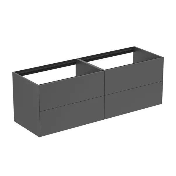  Dulapuri baie - Dulap baza suspendat Ideal Standard Atelier Conca antracit mat 4 sertare 160 cm
