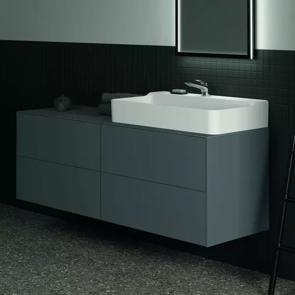 Dulap baza suspendat Ideal Standard Atelier Conca antracit mat 4 sertare 160 cm [4]