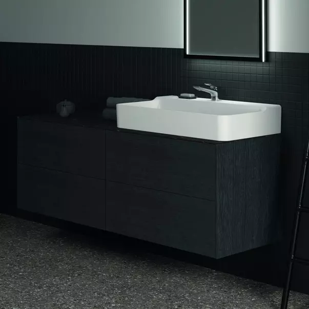 Dulap baza suspendat Ideal Standard Atelier Conca finisaj stejar inchis 4 sertare 160 cm [4]