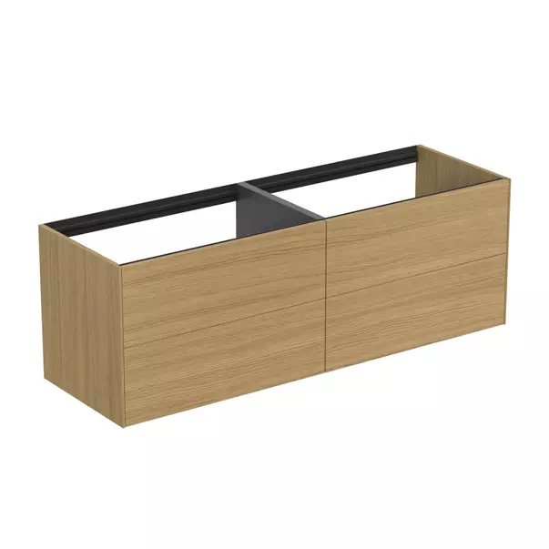 Dulap baza suspendat Ideal Standard Atelier Conca finisaj stejar deschis 4 sertare 160 cm [2]