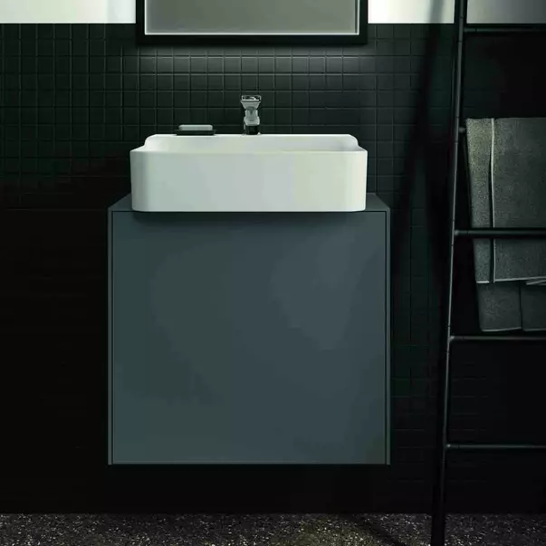 Dulap baza suspendat Ideal Standard Atelier Conca 1 sertar 60 cm antracit mat [3]