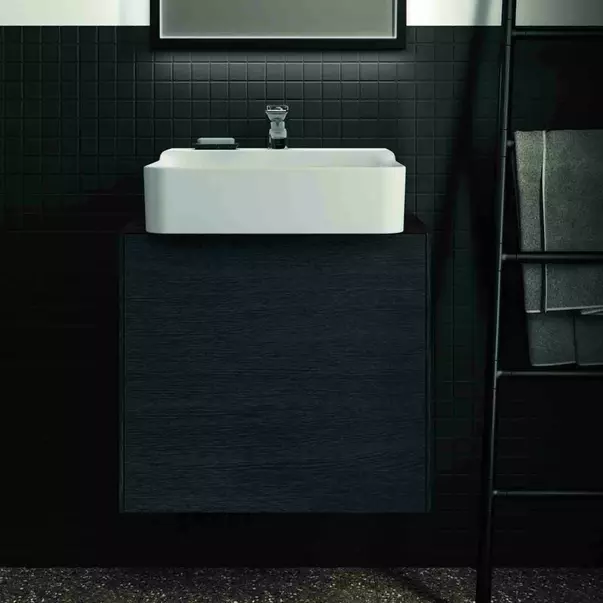 Dulap baza suspendat Ideal Standard Atelier Conca 1 sertar 60 cm finisaj stejar inchis [3]