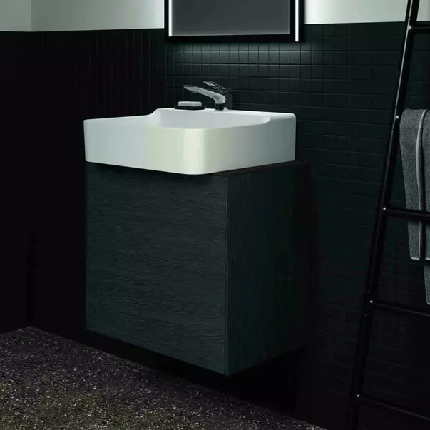 Dulap baza suspendat Ideal Standard Atelier Conca 1 sertar 60 cm finisaj stejar inchis [4]