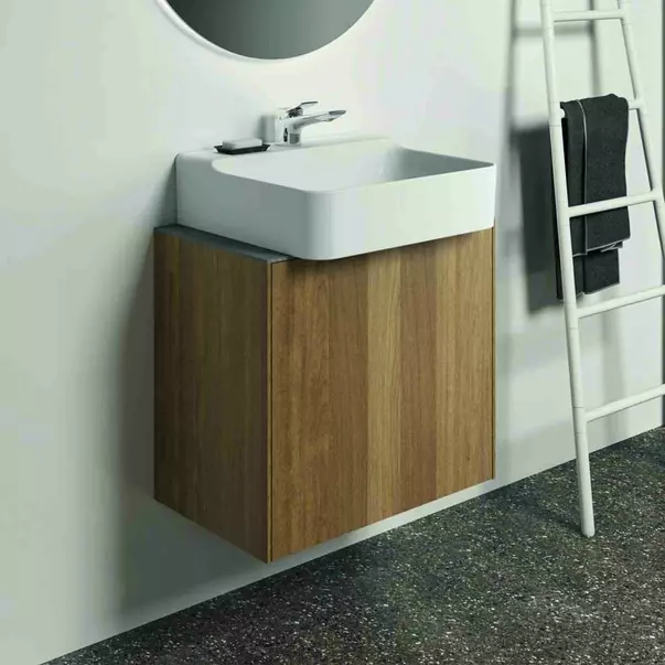  Dulapuri baie - Dulap baza suspendat Ideal Standard Atelier Conca 1 sertar 60 cm finisaj nuc inchis