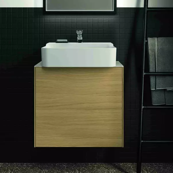 Dulap baza suspendat Ideal Standard Atelier Conca 1 sertar 60 cm finisaj stejar deschis [4]