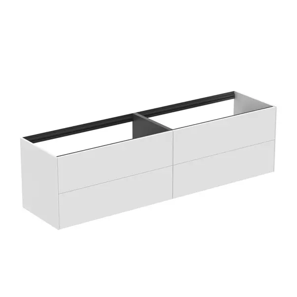 Mobilier Baie - Dulap baza suspendat Ideal Standard Atelier Conca alb mat 4 sertare 200 cm