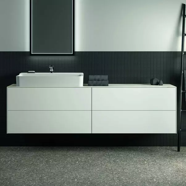Dulap baza suspendat Ideal Standard Atelier Conca alb mat 4 sertare 200 cm [3]