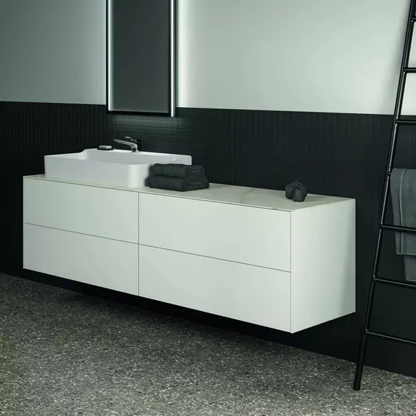 Dulap baza suspendat Ideal Standard Atelier Conca alb mat 4 sertare 200 cm [4]