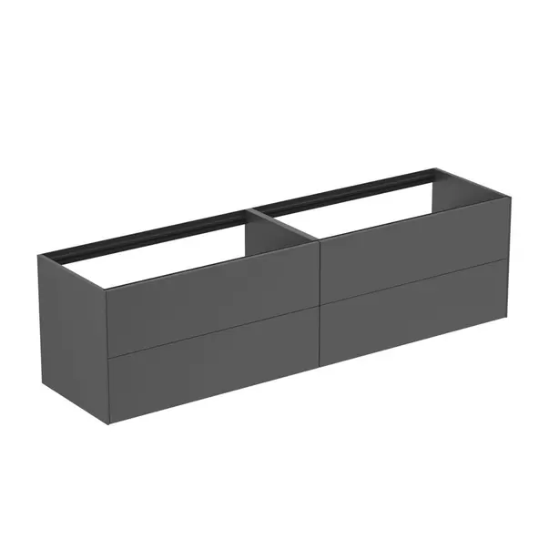  Dulapuri baie - Dulap baza suspendat Ideal Standard Atelier Conca antracit mat 4 sertare 200 cm