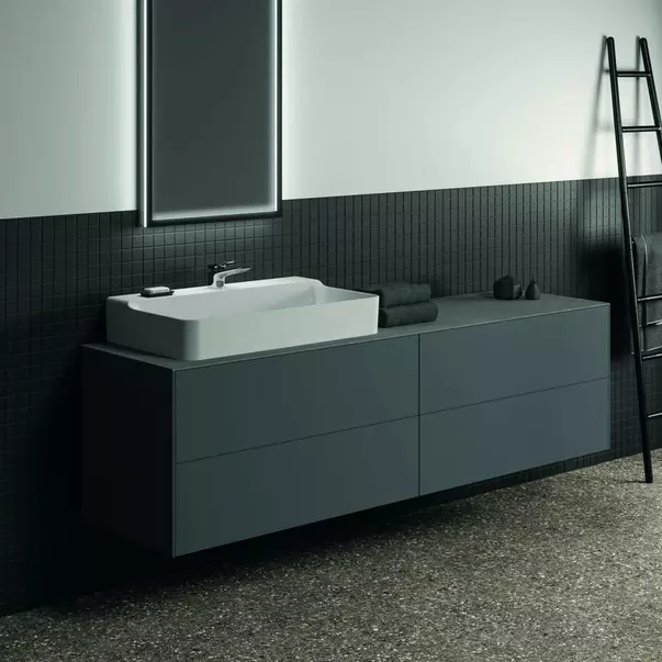 Dulap baza suspendat Ideal Standard Atelier Conca antracit mat 4 sertare 200 cm [2]