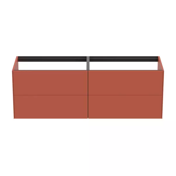 Dulap baza suspendat Ideal Standard Atelier Conca rosu - oranj mat 4 sertare 200 cm [4]