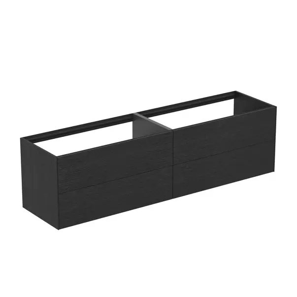  Dulapuri baie - Dulap baza suspendat Ideal Standard Atelier Conca finisaj stejar inchis 4 sertare 200 cm