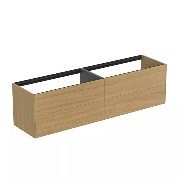Dulap baza suspendat Ideal Standard Atelier Conca finisaj stejar deschis 4 sertare 200 cm [2]