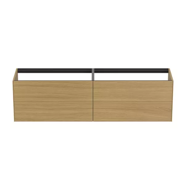 Dulap baza suspendat Ideal Standard Atelier Conca finisaj stejar deschis 4 sertare 200 cm [4]