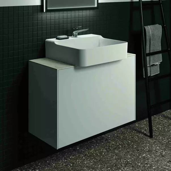 Dulap baza suspendat Ideal Standard Atelier Conca 1 sertar 80 cm alb mat [2]