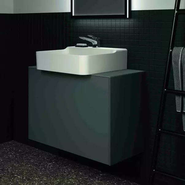 Dulap baza suspendat Ideal Standard Atelier Conca 1 sertar 80 cm antracit mat [4]