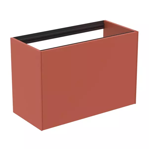 Mobilier Baie - Dulap baza suspendat Ideal Standard Atelier Conca 1 sertar 80 rosu - oranj mat
