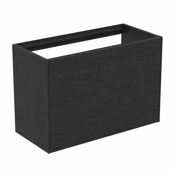 Mobilier Baie - Dulap baza suspendat Ideal Standard Atelier Conca 1 sertar 80 cm finisaj stejar inchis