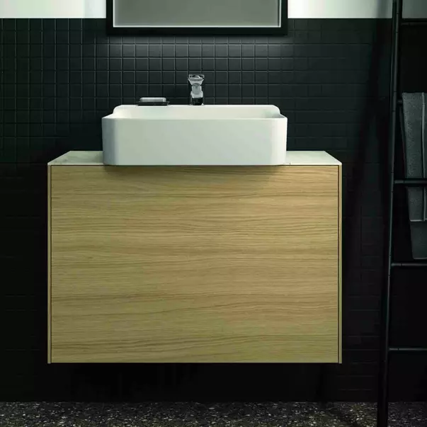 Dulap baza suspendat Ideal Standard Atelier Conca 1 sertar 80 cm finisaj stejar deschis [3]