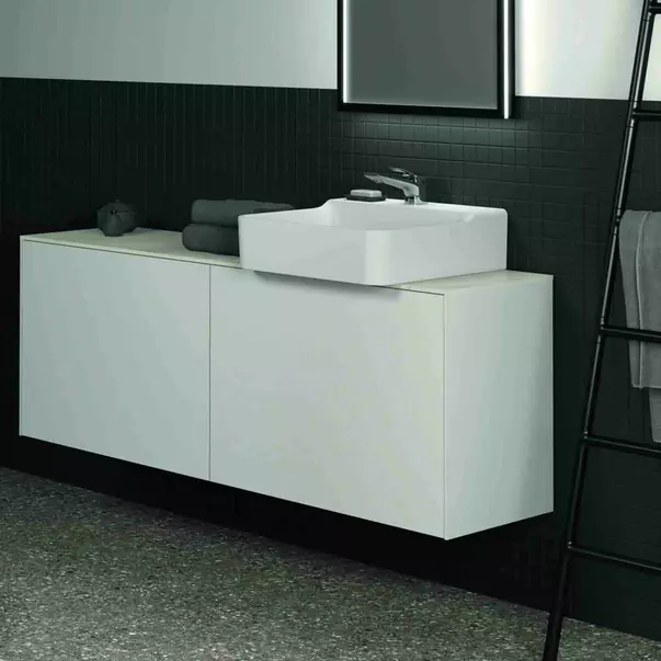 Dulap baza suspendat Ideal Standard Atelier Conca 2 sertare 160 cm alb mat [4]