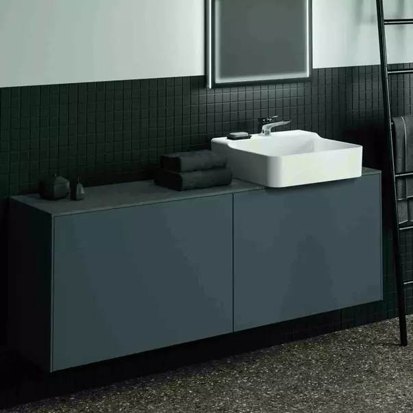 Dulap baza suspendat Ideal Standard Atelier Conca 2 sertare 160 cm antracit mat [2]