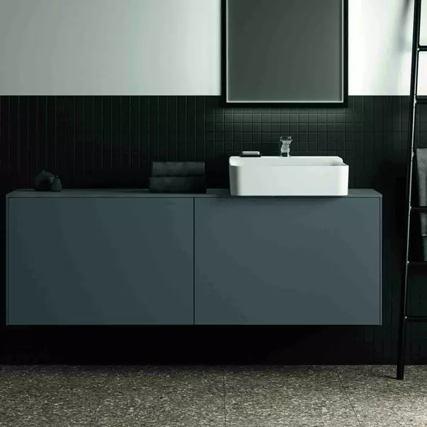 Dulap baza suspendat Ideal Standard Atelier Conca 2 sertare 160 cm antracit mat [3]