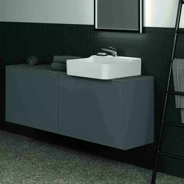 Dulap baza suspendat Ideal Standard Atelier Conca 2 sertare 160 cm antracit mat [4]