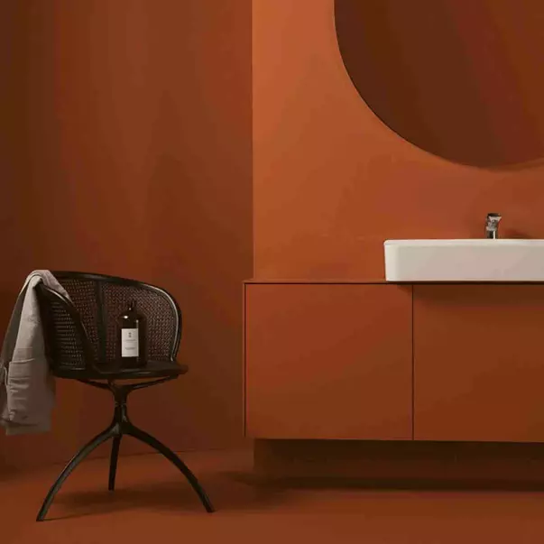 Mobilier Baie - Dulap baza suspendat Ideal Standard Atelier Conca 2 sertare 160 cm rosu - oranj mat