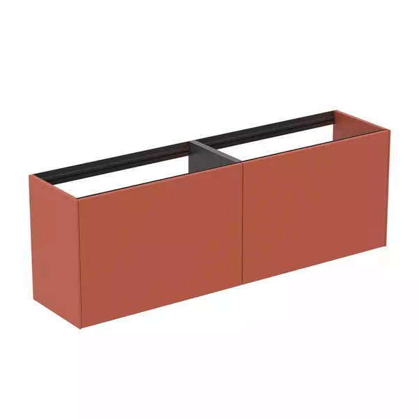 Dulap baza suspendat Ideal Standard Atelier Conca 2 sertare 160 cm rosu - oranj mat [2]