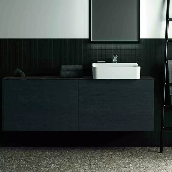 Dulap baza suspendat Ideal Standard Atelier Conca 2 sertare 160 cm finisaj stejar inchis [3]