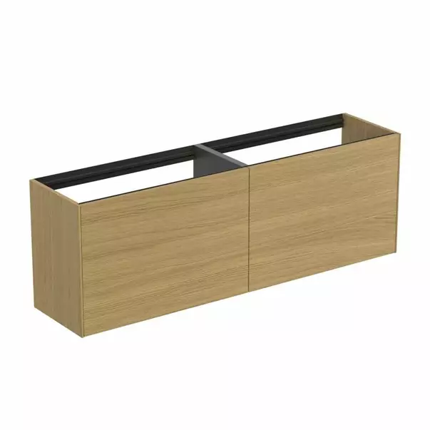 Dulap baza suspendat Ideal Standard Atelier Conca 2 sertare 160 cm finisaj stejar deschis [2]
