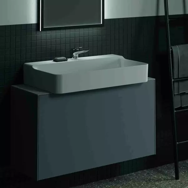  Dulapuri baie - Dulap baza suspendat Ideal Standard Atelier Conca 1 sertar 100 cm antracit mat
