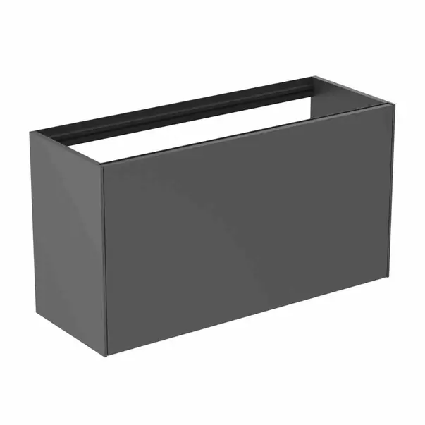Dulap baza suspendat Ideal Standard Atelier Conca 1 sertar 100 cm antracit mat [2]