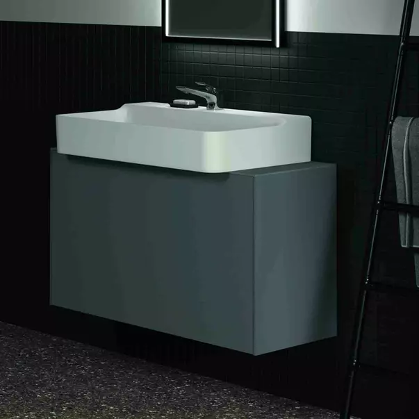Dulap baza suspendat Ideal Standard Atelier Conca 1 sertar 100 cm antracit mat [4]