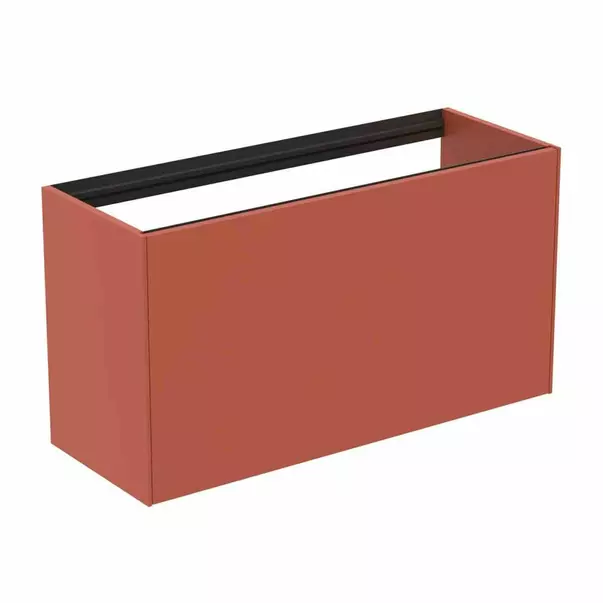 Dulapuri baie - Dulap baza suspendat Ideal Standard Atelier Conca 1 sertar 100 rosu - oranj mat