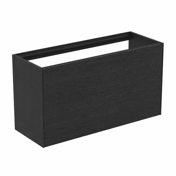  Dulapuri baie - Dulap baza suspendat Ideal Standard Atelier Conca 1 sertar 100 cm finisaj stejar inchis