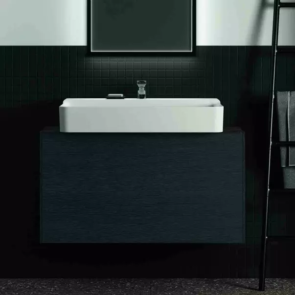 Dulap baza suspendat Ideal Standard Atelier Conca 1 sertar 100 cm finisaj stejar inchis [3]
